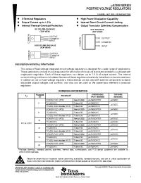 Datasheet uA7805 manufacturer TI